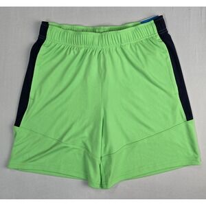 DSG Boys Knit Performance Shorts Hyper Lime Navy Blue Size L 14-16 CKP10918VN